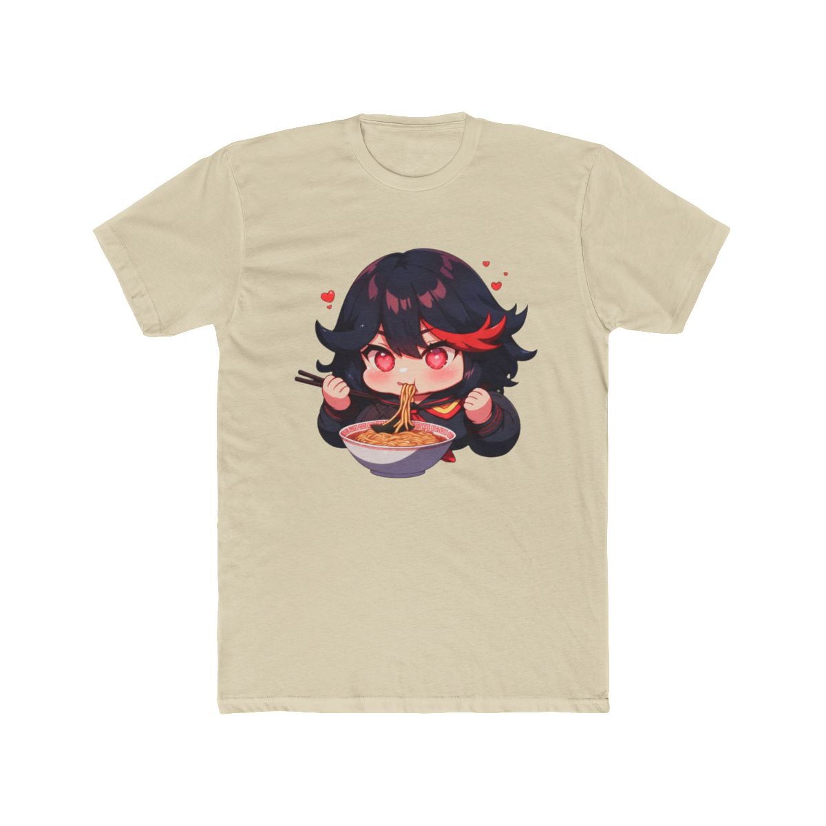 Ryuko Matoi Kill La Kill Ramen Chibi With Heart Eyes T Shirt - alternate angle 4, merchandise