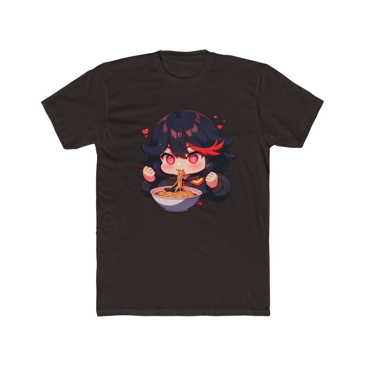 Ryuko Matoi Kill La Kill Ramen Chibi With Heart Eyes T Shirt - alternate angle 3, merchandise