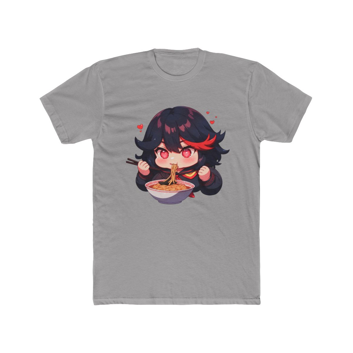 Ryuko Matoi Kill La Kill Ramen Chibi With Heart Eyes T Shirt - alternate angle 2, merchandise