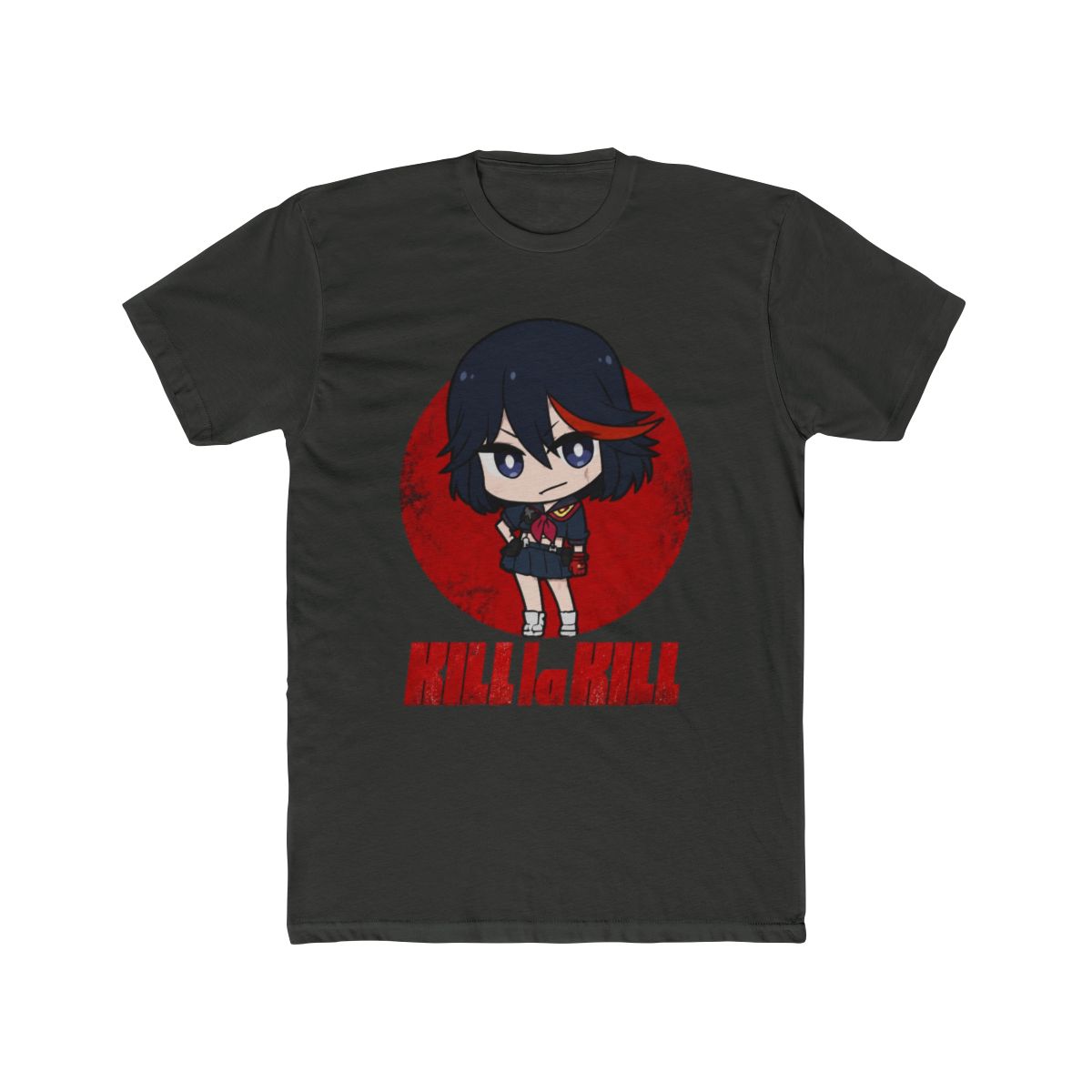 Kill La Kill Chibi Ryuko Matoi Adult Black Short Sleeve T Shirt -3XL - alternate angle 5, merchandise