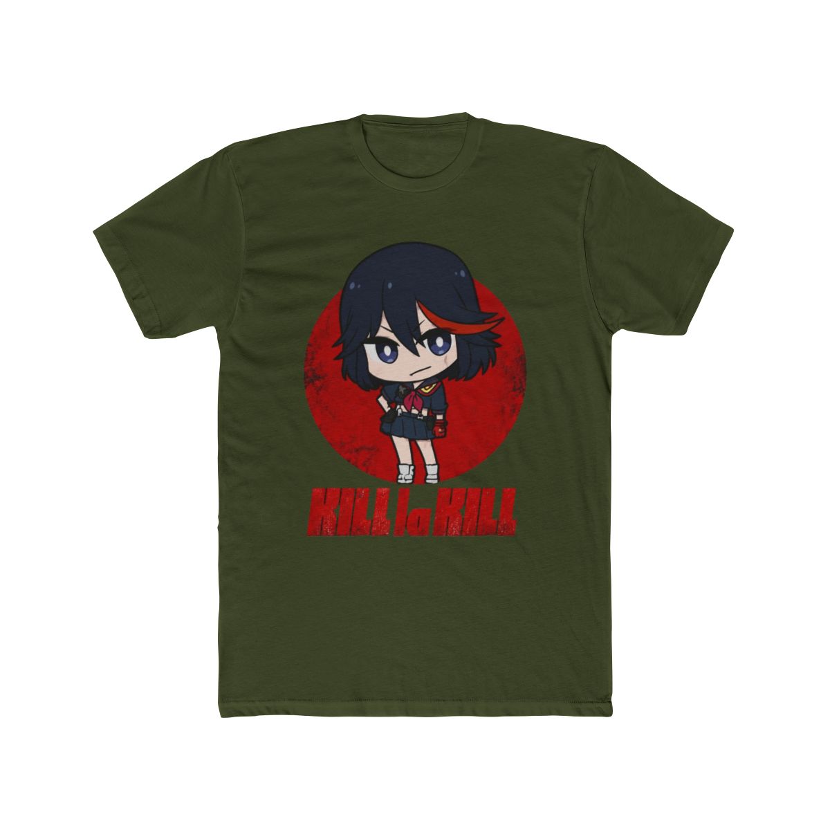 Kill La Kill Chibi Ryuko Matoi Adult Black Short Sleeve T Shirt -3XL - alternate angle 4, merchandise