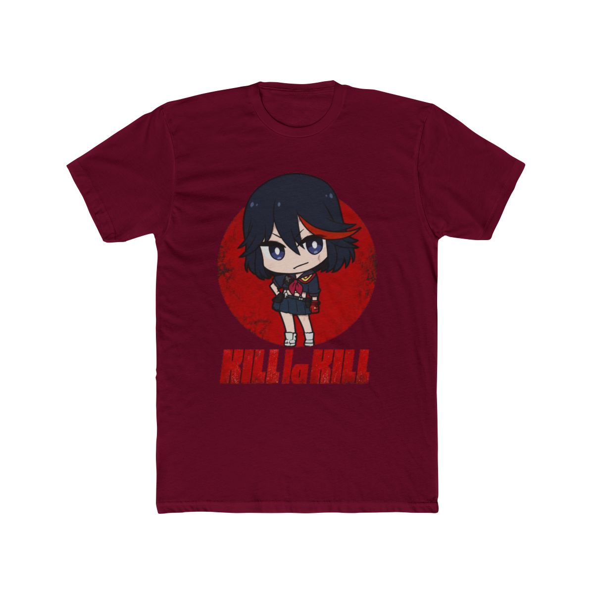 Kill La Kill Chibi Ryuko Matoi Adult Black Crew Neck Short Sleeve T Shirt -3XL - alternate angle 2, merchandise